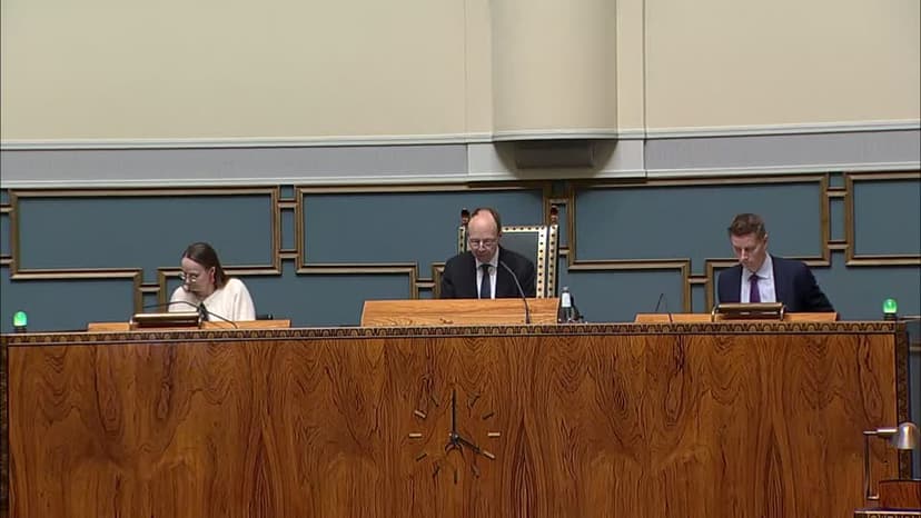 Plenum 26.3.2026 kl. 16